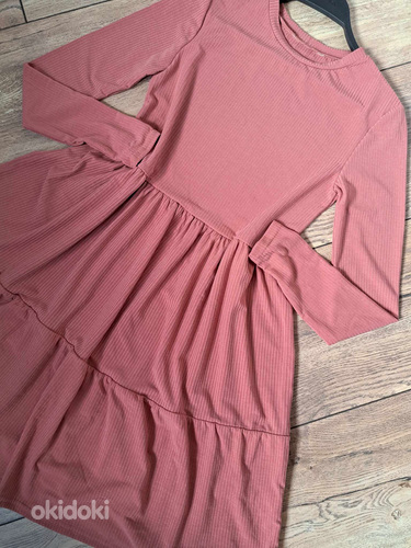 Новое, свободное, розовое платье (S) (фото #2)