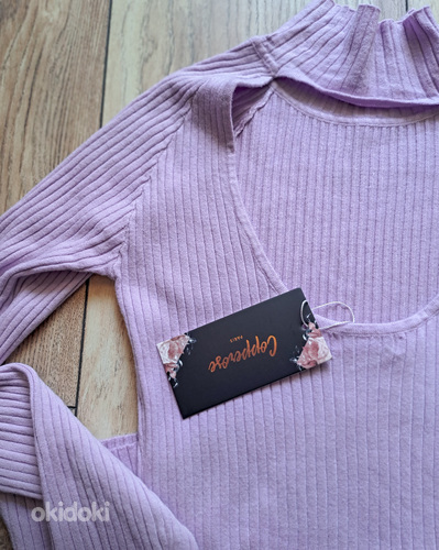 Новое светло-фиолетовое свитер-платье (S/M) (фото #4)