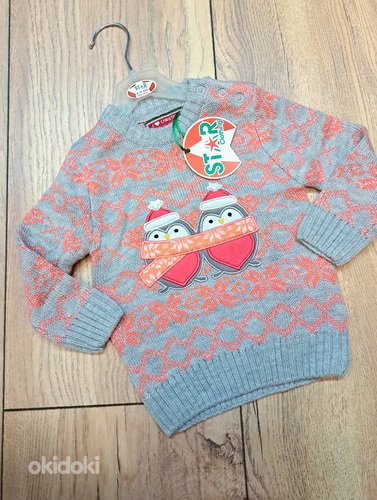 Новый рождественский свитер для младенцев 80см 6-12месяцев (фото #1)