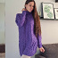 Новое, мягкое, фиолетовое свитер-платье (фото #2)