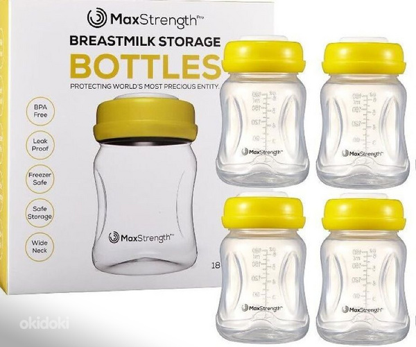 Новые бутылочки для грудного молока с герметичными крышками (фото #1)