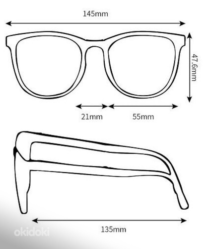 Складные солнцезащитные очки, поляризационные летние очки (фото #3)