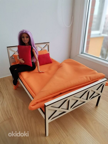 Nukumööbel: voodi barbie-nukkudele, 1/6, varu. (foto #4)