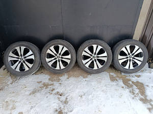 Valatud velgede komplekt R18 Kia Sportage'ile suverehvidega (1 foto / 10)