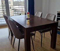 Дубовый кухонный стол 90х150