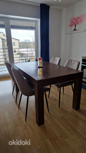 Дубовый кухонный стол 90х150 (фото #1)