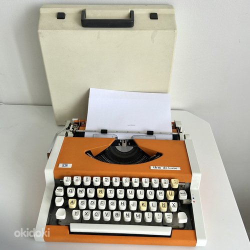 UNIS tbm de Luxe rariteetne trükimasin kirjutusmasin (foto #7)
