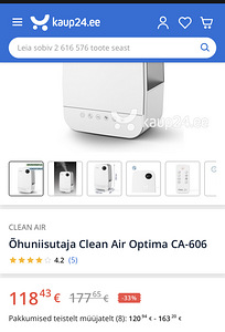 Õhuniisutaja. Ionizaator. Clean Air Optima (7 foto / 8)