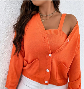 Oranz kampsun + top L/XL (1 foto / 2)