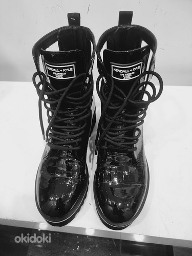 Черные лакированные ботинки Kendall + KYLE 37 (фото #2)
