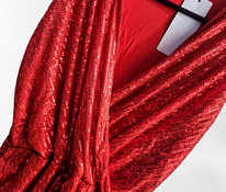 Punane pidulik sädelev kleit L