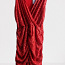 Красное праздничное блестящее платье L (фото #2)