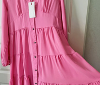 Розовое летнее платье M/L