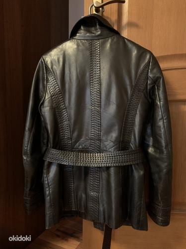 Зимняя кожаная куртка, размер XS-S (фото #3)