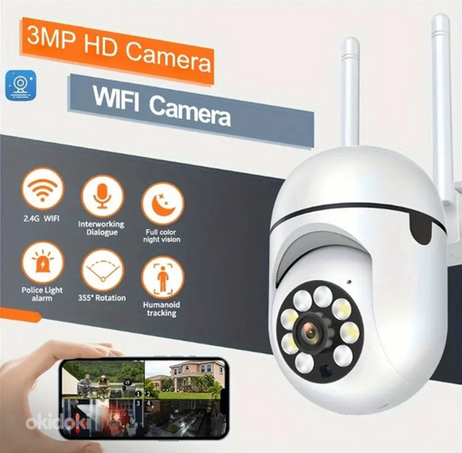 КАЧЕСТВЕННОЕ ИЗОБРАЖЕНИЕ! 3MP WiFi Внутренняя камера НОВАЯ