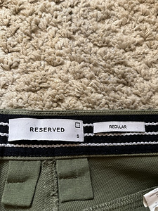 RESERVED Chino püksid rohelised S (3 foto / 3)
