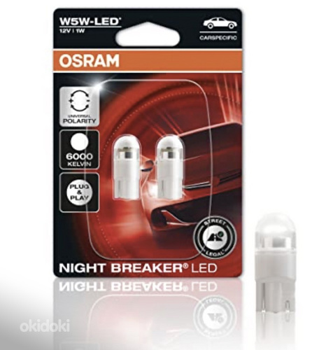 OSRAM LED light bulb W5W LEDriving Night Breaker LED (2 pcs)