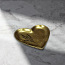 Золотая подставка "Сердце" с декором. (фото #2)