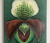 Картина маслом Орхидея 40х50