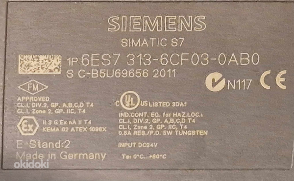 Siemensi kontroller 6ES7 313-6CF03-0AB0 (foto #2)