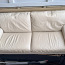 Кожаный диван с креслом (фото #1)