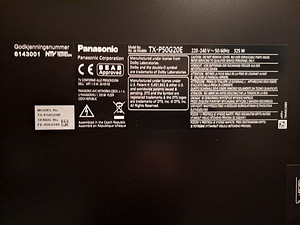 Panasonic TX-P50G20E (2 фото из 7)