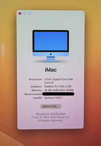 iMac 21,5” (4K), 2017 (2 foto / 4)