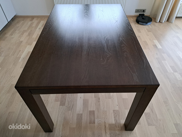 Раздвижной обеденный стол из дуба Oriens, 90 см x 140 см (+ (фото #1)
