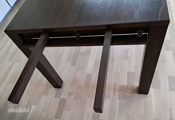 Раздвижной обеденный стол из дуба Oriens, 90 см x 140 см (+ (фото #5)