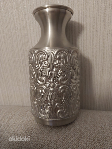 Норвежская оловянная ваза. (фото #2)