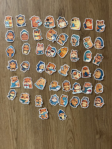 50 originaalset veekindlat kleebist kapibaaraga (5 foto / 5)