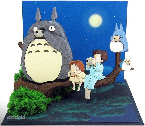 ''Totoro'' Sankei Japanese paper theater craft 3D MINI ART (foto #7)
