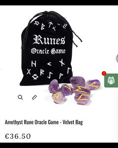 Amethyst Rune Oracle Game - Velvet Bag (1 foto / 3)