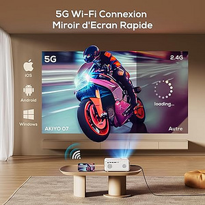 UUS! Projector FULL HD 1080P, WIFI, Bluetooth (4 foto / 6)