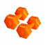 Гантели 2×1,5 кг бетонные, оранжевые (фото #1)