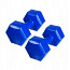 Гантели 2х4кг пластик+бетон, синие (фото #2)