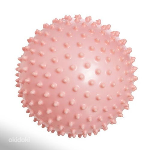 Сенсорный массажный мяч 20см, синий или розовый (фото #3)