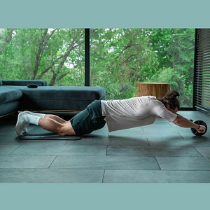 Võimlemisrull ab roller 30cm, must (4 foto / 5)
