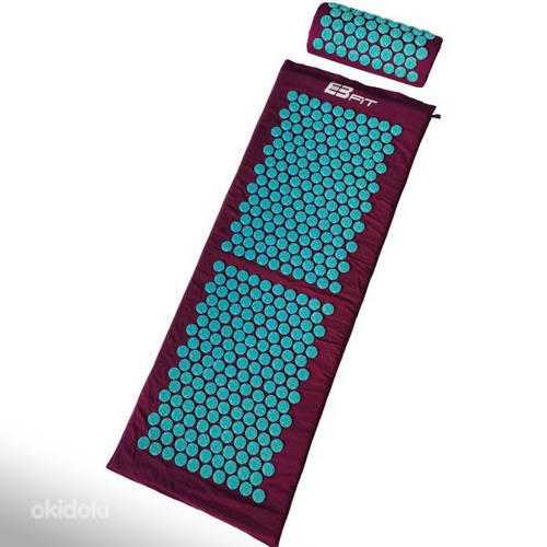 Коврик для акупунктуры XL+подушечка, фиолетово-синий (фото #10)