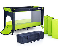 Детская кровать для путешествий Moolino Fun, зеленая