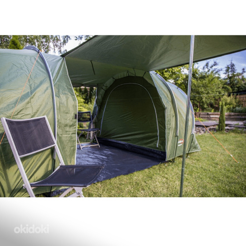 Палатка Гоби, 2-4 человека, зеленая/оранжевая или серая/зеленая (фото #6)