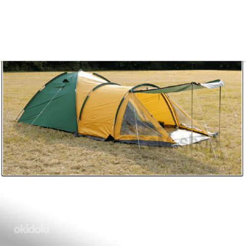 Палатка Traper 4-х местная, зелено/серая или желто/зеленая (фото #2)