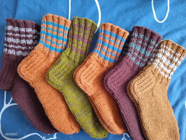 Тёплые вязаные детские носки (фото #2)