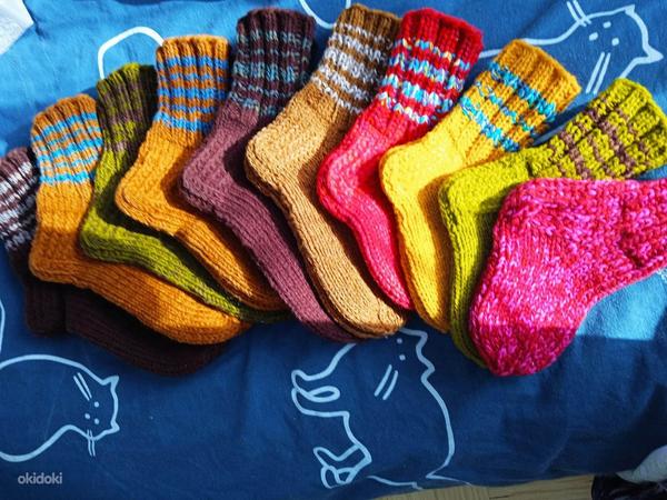Тёплые вязаные детские носки (фото #3)