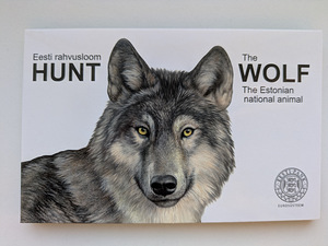 Eesti 2€ mündikaart 2021 Rahvusloom hunt (1 foto / 4)