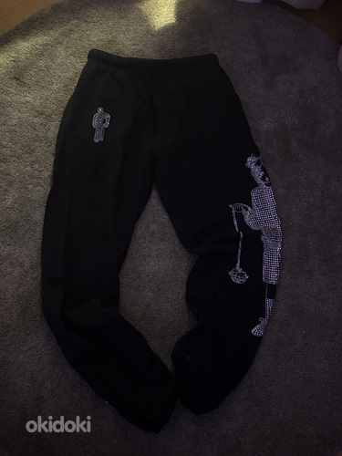 BILLIE EILISH LEAVE ME ALONE RHINESTONE PANTS/LIMITED EDIT.