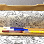 Деревянный держатель для рулона бумаги для рисования. (фото #5)