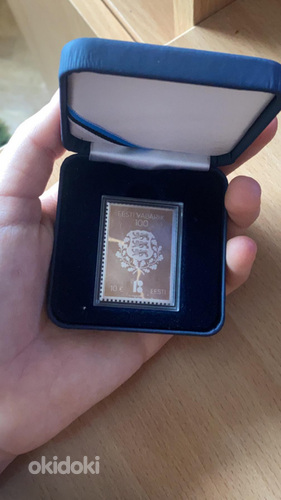 Памятная серебряная марка 100-летия Эстонской Республики (фото #2)