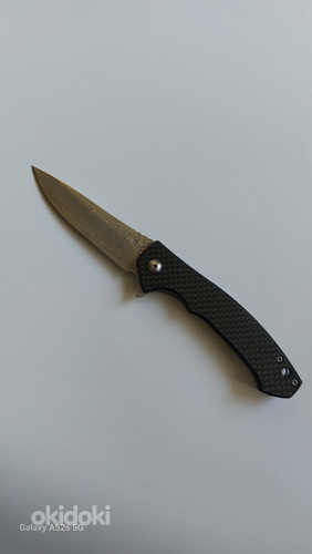 Дамасская сталь карманный нож (фото #1)