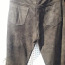 Püksid nahast pruun vöökoht -116 pikkus -106 (foto #1)